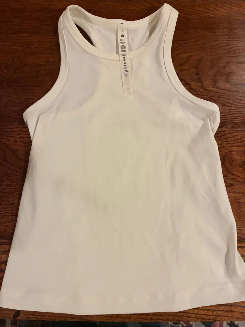 lululemon athletica White Racerback Tank Top